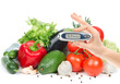 Diabetes concept glucometer for glucose level blood test