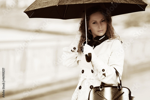 Photo: Woman with umbrella Woman with umbrella