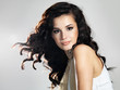 Beautiful woman with long brown hair