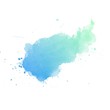 Colorful Abstract watercolor art hand paint on white background