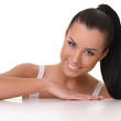 Portrait of beautiful young smiling woman