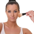 beautiful woman with a brush