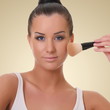beautiful woman with a brush