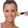 beautiful woman with a brush