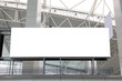 huge Blank Billboard at airport