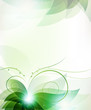 Abstract green flower