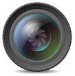 Camera lens with shutter