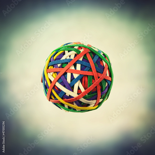 Photo: elastic band ball elastic band ball