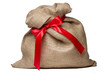 Weihnachtssack mit roter Schleife