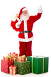 Happy Santa with Christmas presents