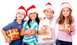 Group of Christmas kids