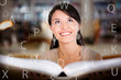 Woman reading a book