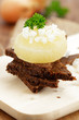 Harzer Käse auf Schwarzbrot