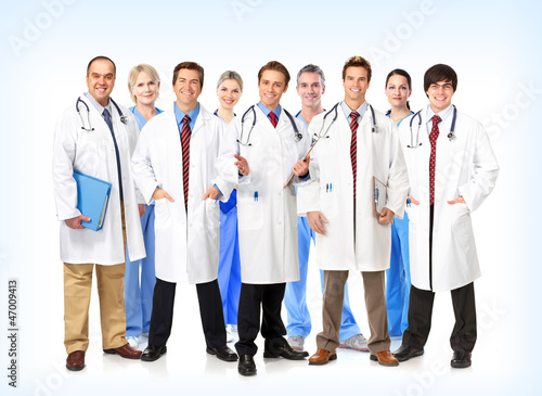 Photo: Smiling medical doctors team. Smiling medical doctors team.