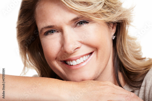 Photo: Happy senior woman. Happy senior woman.