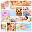 Foto: Beautiful Spa massage collage. Beautiful Spa massage collage.