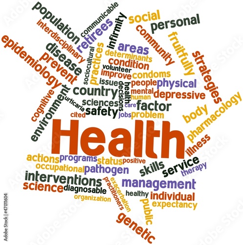 Illustration: Word cloud for Health Word cloud for Health