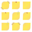 Vektor: Notizzettel Set Notizzettel Set