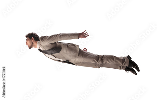 Photo: Businessman in Flight Businessman in Flight