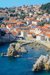 Town Dubrovnik and island in Croatia