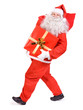 Santa Claus with Christmas gift