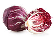 red cabbage radicchio isolated on white