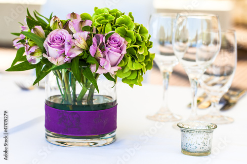 Photo: Flowers on a table Flowers on a table
