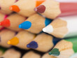 Colored pencils closeup