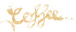 Coffee Stain Text Vector
