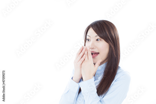 Photo: 驚く女性 驚く女性