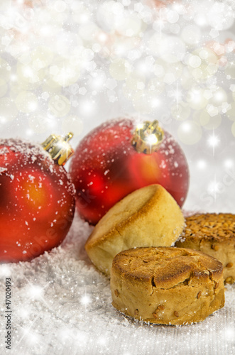 Photo: Christmas balls with sweet Christmas balls with sweet