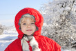 the little girl in the snow
