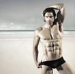 Sexy beach man