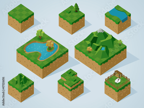 Vector: Complete Isometric Tiles series Complete Isometric Tiles series