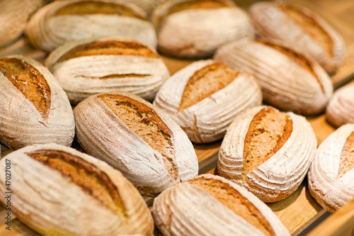Photo: Rye bread in hypermarket Rye bread in hypermarket