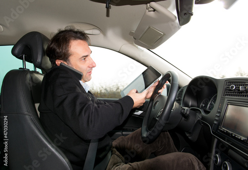 Photo: driving telephone... driving telephone...