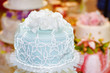 large cake decorated with mastic
