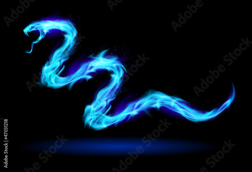 Vector: Fire snake Fire snake