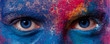 Eyes of woman with paint make-up