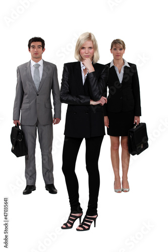 Photo: A team of ambitious business professionals A team of ambitious business professionals