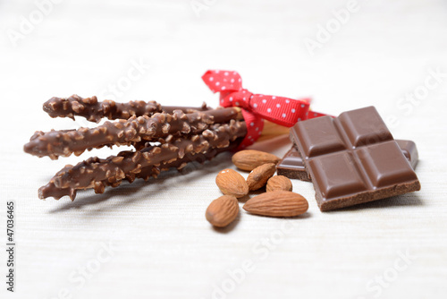 Photo: Schokolade-Mandel-Stangen Schokolade-Mandel-Stangen
