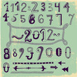 Whimsical Hand Drawn Numbers, Type Symbols