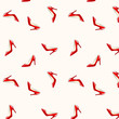 Vector: vector illustration of red stiletto shoes pattern vector illustration of red stiletto shoes pattern