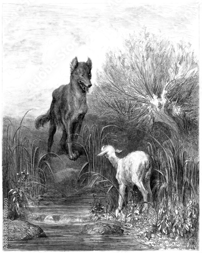 Illustration: Wolf & Sheep - Loup & Agneau Wolf & Sheep - Loup & Agneau
