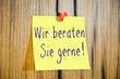 Wir beraten Sie gerne