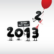 Funny 2013 New Year's Eve greeting card