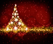 The best Christmas golden tree background