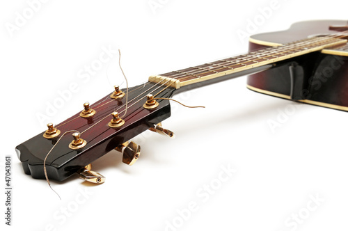 Photo: guitar isolated on white background guitar isolated on white background