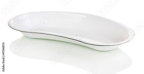 Photo: Sterilization tray isolated on white Sterilization tray isolated on white
