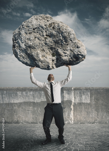 Photo: Businessman and stress Businessman and stress